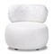 Baxton Studio Tayla Modern & Contemporary White Fabric Upholstered and Black Metal Accent Chair 204-12578 - alternate 2